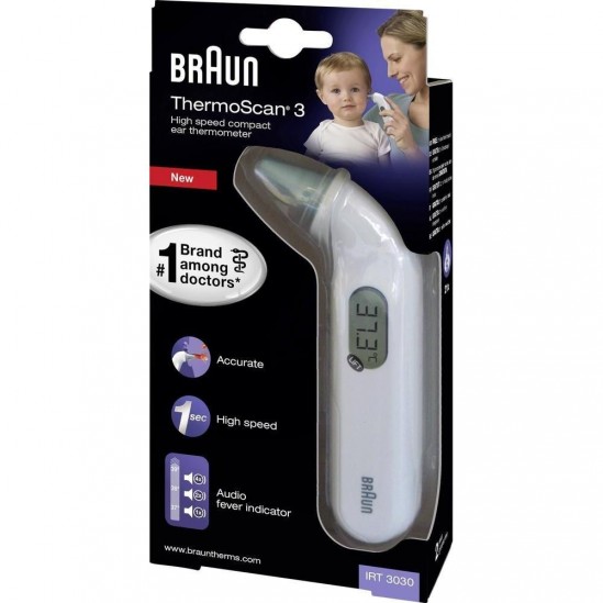 Braun Thermoscan 3 Thermomètre Infrarouge Braun Thermoscan 3 Thermomètre Infrarouge