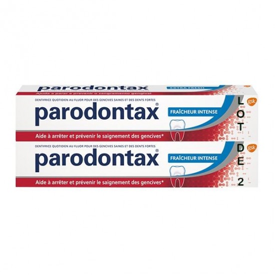 Parodontax fraicheur intense lot 2x75ml Parodontax fraicheur intense lot 2x75ml
