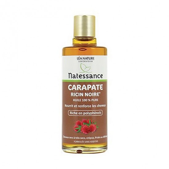 Natessance huile carapate ricin noire 100ml Natessance huile carapate ricin noire 100ml