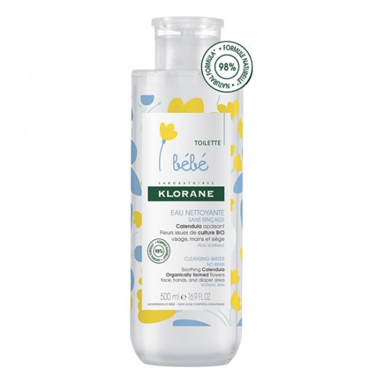 Klorane Eau nettoyante au calendula tube 500ml Klorane Eau nettoyante au calendula tube 500ml