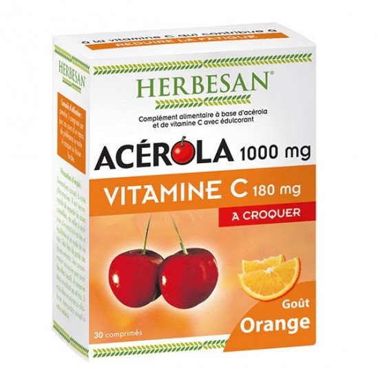 ACEROLA1000 HERBESAN ORANGE 30 CP ACEROLA1000 HERBESAN ORANGE 30 CP