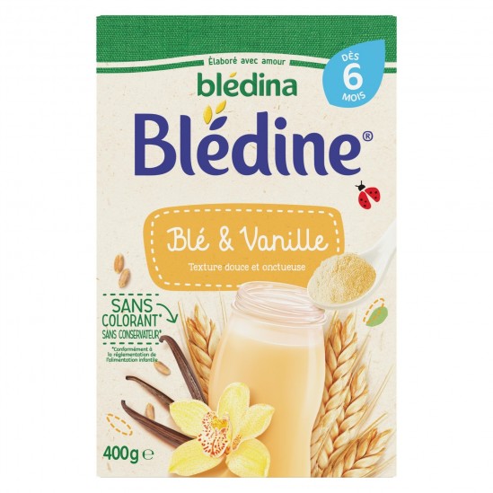 Blédina blédine blé & vanille 400g Blédina blédine blé & vanille 400g