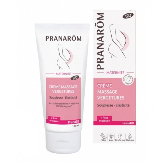 Pranarôm pranabb crème massage vergetures bio 100ml Pranarôm pranabb crème massage vergetures bio 100ml