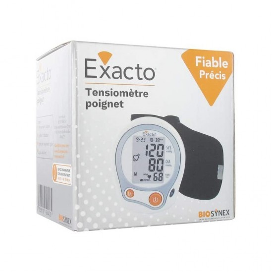 Biosynex exacto tensiomètre poignet fiable précis Biosynex exacto tensiomètre poignet fiable précis