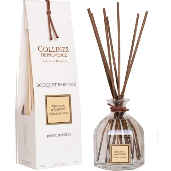 Collines de provence bouquet parfumé infusion d'agrumes 100ml Collines de provence bouquet parfumé infusion d'agrumes 100ml