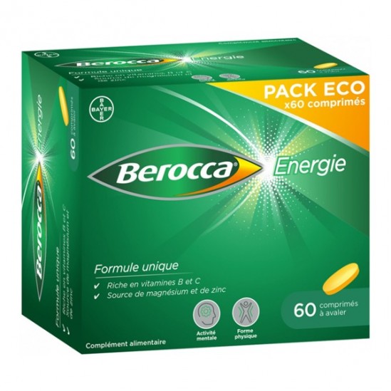 Berocca énergie pack eco 60 comprimés à avaler Berocca énergie pack eco 60 comprimés à avaler