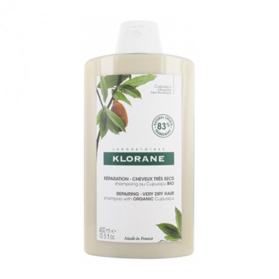 Klorane shampooing au beurre de cupuaçu bio 400ml Klorane shampooing au beurre de cupuaçu bio 400ml