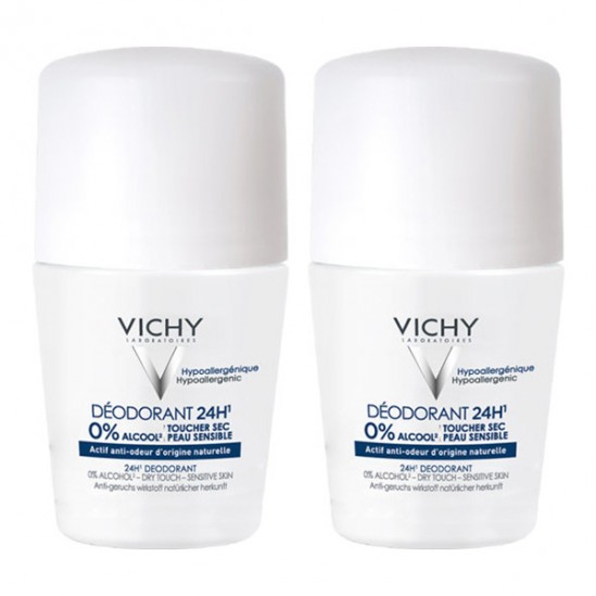 Vichy Déodorant 24H sans sels d'aluminium - Roll-on Vichy Déodorant 24H sans sels d'aluminium - Roll-on