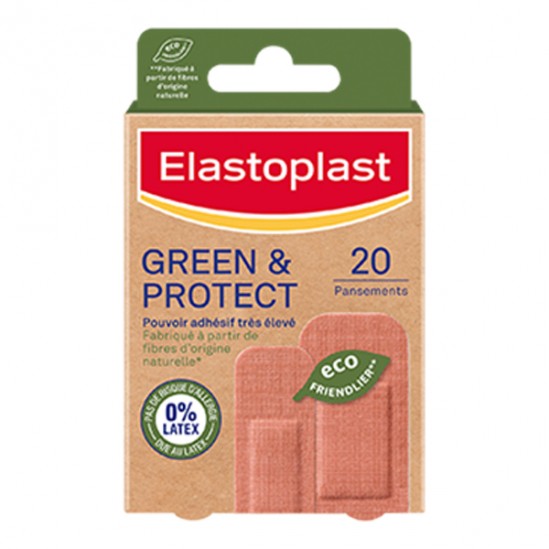 Elastoplast green & protect 20 pansements Elastoplast green & protect 20 pansements