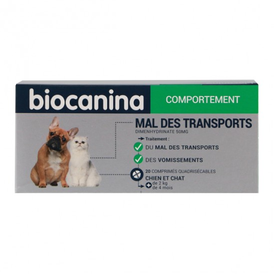 BIOCANINA MAL DES TRANSPORTS 20CP BIOCANINA MAL DES TRANSPORTS 20CP