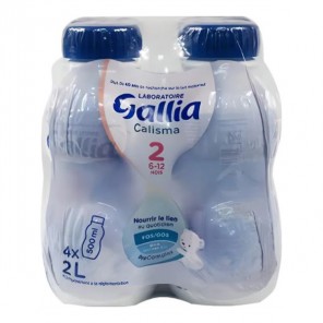 Gallia calisma 2 lait 6-12 mois 4x500ml