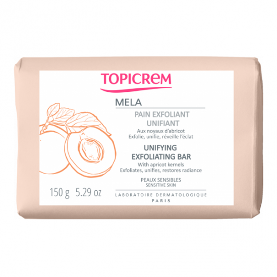 Topicrem pain exfoliant unifiant noyau abricot 150g Topicrem pain exfoliant unifiant noyau abricot 150g