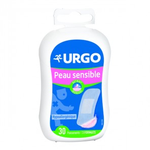 Urgo peau sensible 3 formats 30 pansements