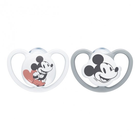 Nuk sucettes space mickey 0-6m lot de 2 Nuk sucettes space mickey 0-6m lot de 2