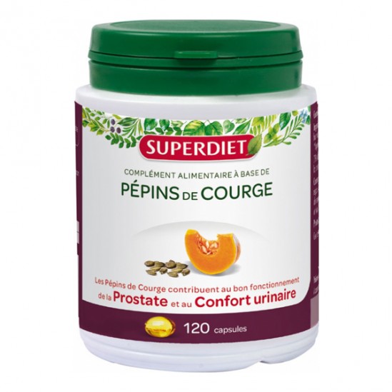 Superdiet huile de pépin de courge 120 capsules