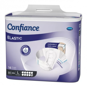 Paul Hartmann confiance elastic 10 gouttes taille L 14 sachets