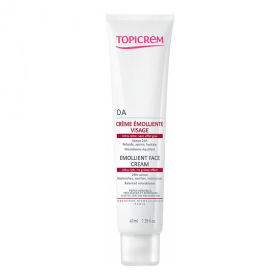 Topicrem DA crème émolliente visage 40ml Topicrem DA crème émolliente visage 40ml
