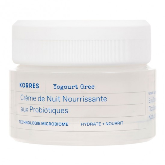 Korres crème de nuit nourrissante aux probiotiques 40ml