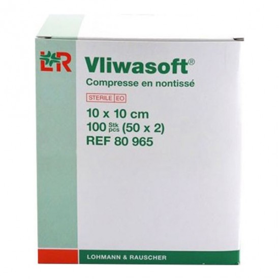 Lohmann Vliwasoft compresses en non-tissé 10x10cm 2 x 50 sachets Lohmann Vliwasoft compresses en non-tissé 10x10cm 2 x 50 sachets