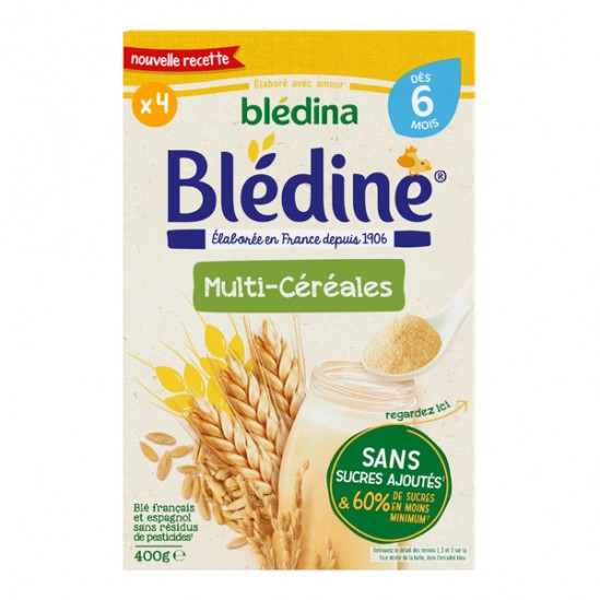 Blédina Blédine Multi-céréales dès 6 mois 400gr Blédina Blédine Multi-céréales dès 6 mois 400gr