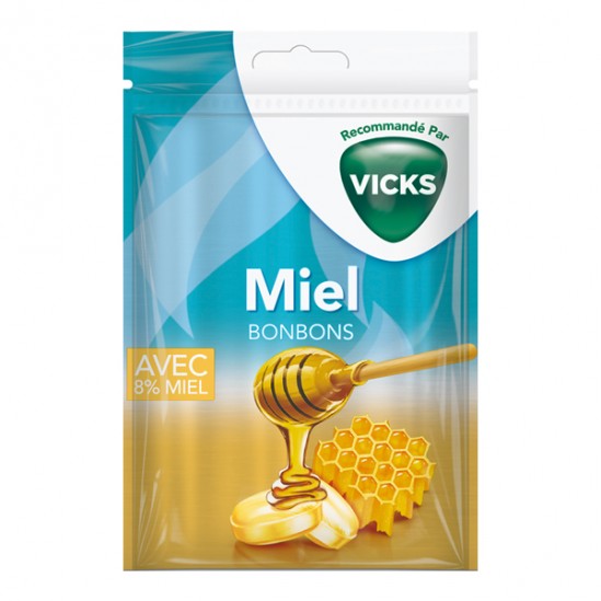 Vicks bonbons au miel sachet de 75gr Vicks bonbons au miel sachet de 75gr