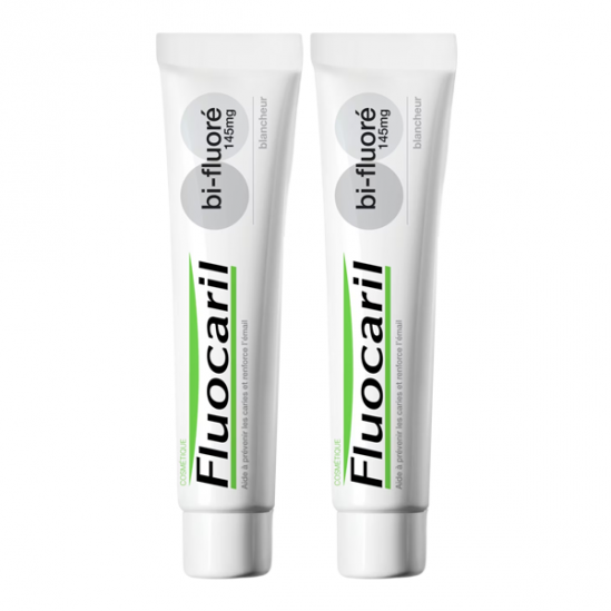 Fluocaril bi-fluoré 145mg dentifrice blancheur 2x75ml Fluocaril bi-fluoré 145mg dentifrice blancheur 2x75ml
