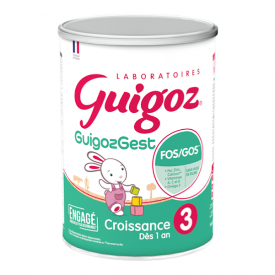 Guigoz Guigozgest 3ème âge lait de croissance 800gr Guigoz Guigozgest 3ème âge lait de croissance 800gr
