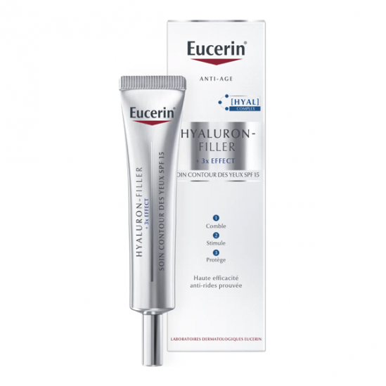 Eucerin hyaluron-filler +3x effect contour des yeux spf15 15ml Eucerin hyaluron-filler +3x effect contour des yeux spf15 15ml