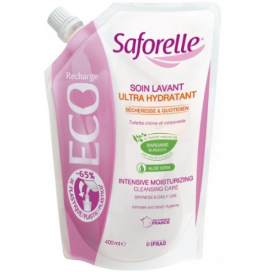 Saforelle soin lavant ultra hydratant eco-recharge 400ml Saforelle soin lavant ultra hydratant eco-recharge 400ml