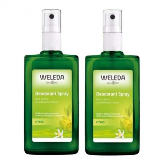 Weleda Citrus déodorant spray lot de 2 x 100ml Weleda Citrus déodorant spray lot de 2 x 100ml