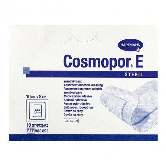 Hartmann Cosmopor E pansement stérile adhésif 10x8cm boîte de 10 Hartmann Cosmopor E pansement stérile adhésif 10x8cm boîte de 10