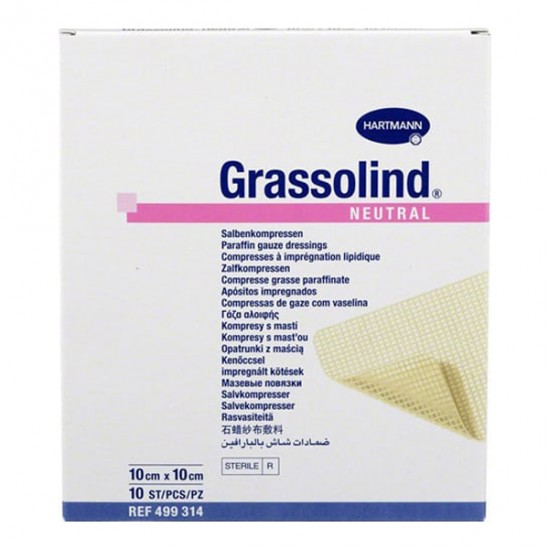 Hartmann Grassolind Neutral 10x10cm 10 pansements Hartmann Grassolind Neutral 10x10cm 10 pansements