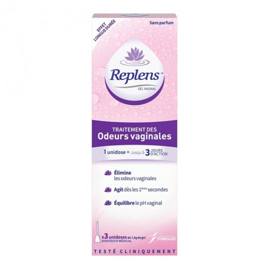 Replens gel vaginal traitement des odeurs 3 unidoses Replens gel vaginal traitement des odeurs 3 unidoses