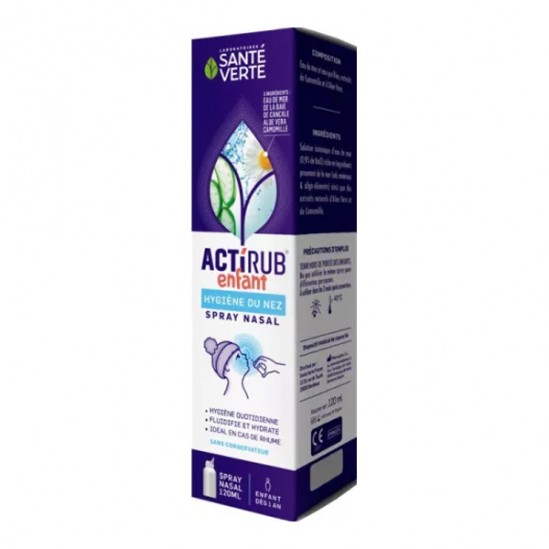 Santé Verte actirub enfant spray nasal 120ml Santé Verte actirub enfant spray nasal 120ml