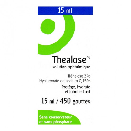 Théalose solution ophtalmique 15ml Théalose solution ophtalmique 15ml