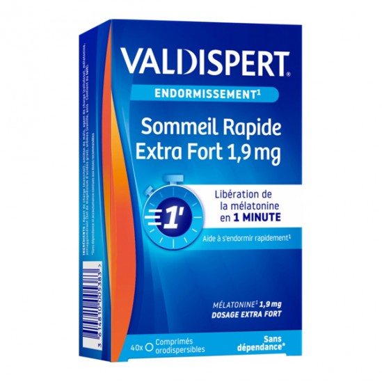 Valdispert Sommeil Rapide Extra Fort 1,9 mg 40 comprimés Valdispert Sommeil Rapide Extra Fort 1,9 mg 40 comprimés