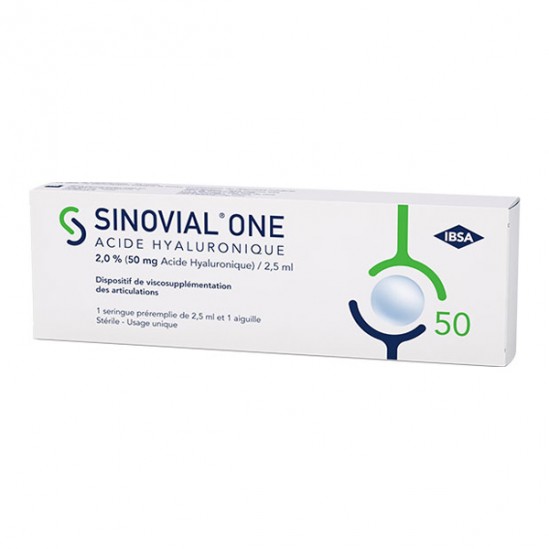 IBSA Sinovial One 2 % seringue 2,5ml IBSA Sinovial One 2 % seringue 2,5ml