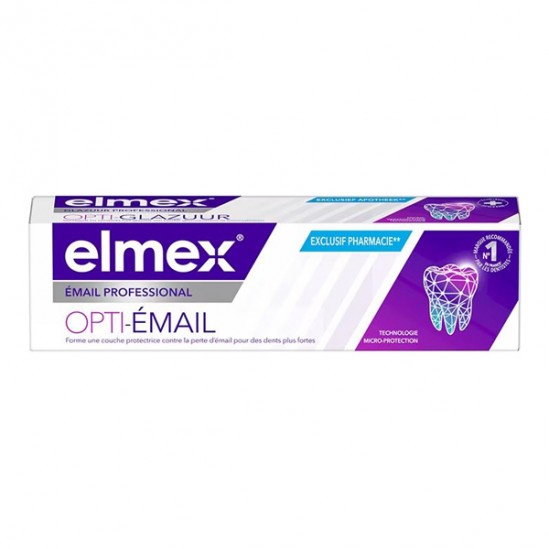 Elmex Opti-émail dentifrice blancheur lot de 2 x 75ml Elmex Opti-émail dentifrice blancheur lot de 2 x 75ml