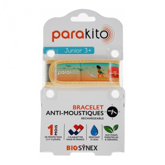 Parakito Junior 3+ bracelet anti-moustiques rechargeable Pirates Parakito Junior 3+ bracelet anti-moustiques rechargeable Pirates