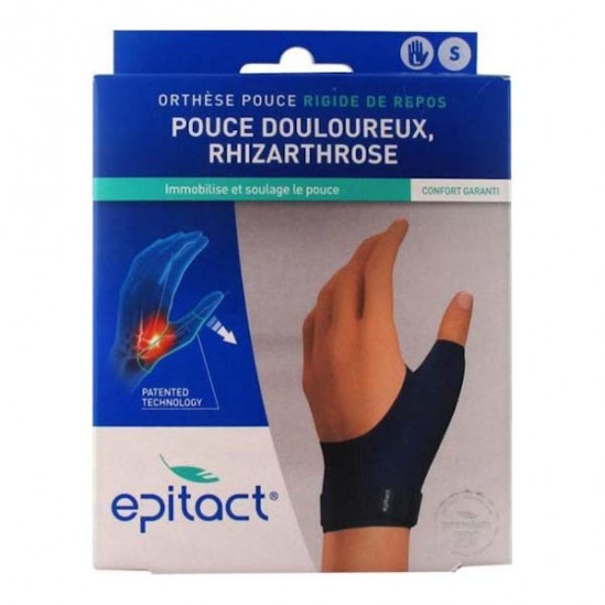 Epitact orthèse pouce rigide repos gauche taille S Epitact orthèse pouce rigide repos gauche taille S