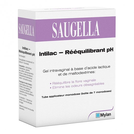 Saugella Initilac gel intravaginal rééquilibrant pH 5mlx7 monodoses Saugella Initilac gel intravaginal rééquilibrant pH 5mlx7 monodoses