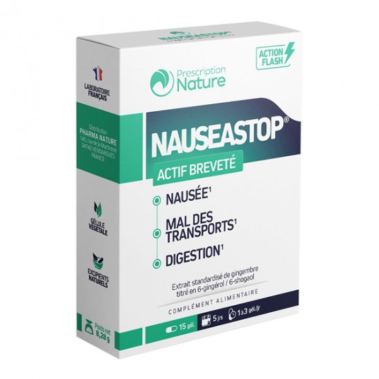 Prescription Nature Nauseastop 30 gélules