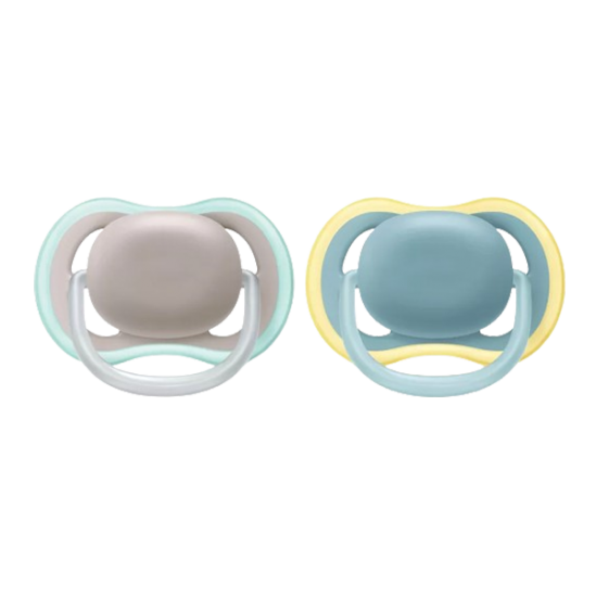 Avent Ultra Air Nighttime 2 sucettes orthodontiques 18+ mois neutre Avent Ultra Air Nighttime 2 sucettes orthodontiques 18+ mois neutre