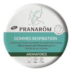 Pranarôm Aromaforce gomme respiratoire bio 45gr