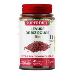 Superdiet Levure de Riz rouge bio 45 gélules