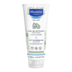 Mustela gel nettoyant 2 en 1 à l'avocat bio 200ml
