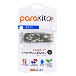 Parakito bracelet anti-moustiques rechargeable adulte - Camouflage