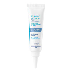 Ducray keracnyl glycolic + crème désincrustante 30ml